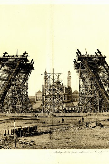 Eiffel Tower building site